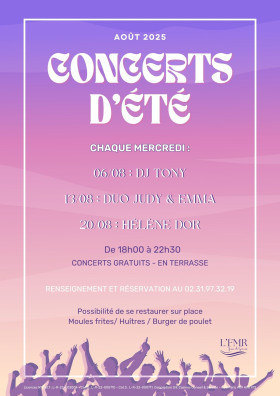CONCERTS D'ETE CONCERTS D'ETE