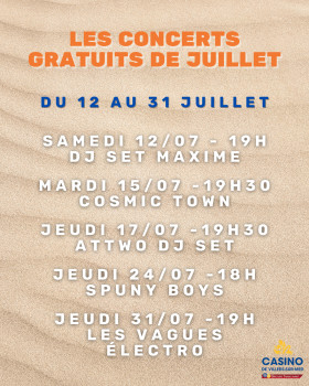 Les concerts de l'été - Juillet