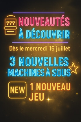 NOUVELLES MACHINES A SOUS NOUVELLES MACHINES A SOUS