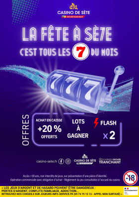 LA FETE A SE7E, C'EST TOUS LES 7 DU MOIS