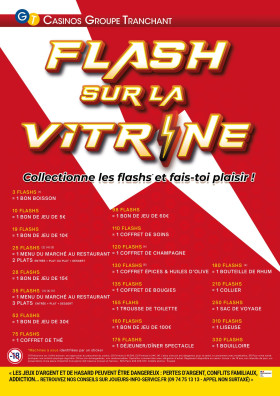 FLASHEZ SUR LA VITRINE