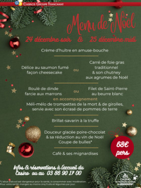 MENU DE NOËL 2025