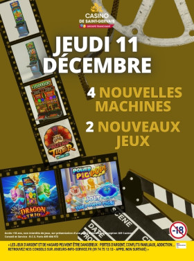 🎰 Nouveautés au Casino de Saint-Gervais