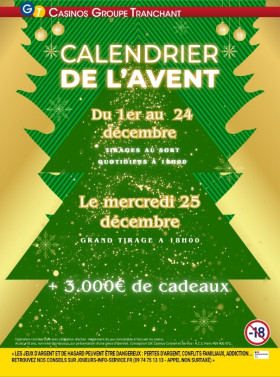 📅🎁 Le grand Calendrier de l’Avent du Casino Saint-Gervais ! 🎁📅