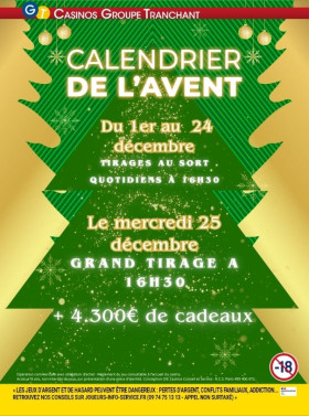 📅🎁 Le grand Calendrier de l’Avent du Casino Saint-Gervais ! 🎁📅