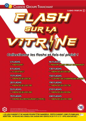 FLASH SUR LA VITRINE !