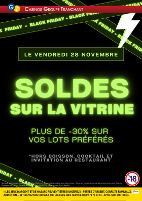 SOLDES SUR LA VITRINE