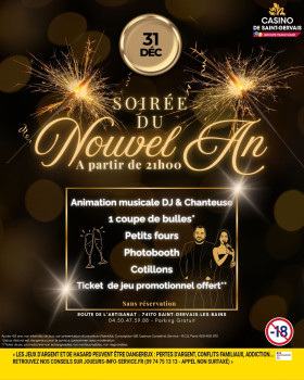 La Nuit du Nouvel An au Casino: Champagne & Musique ! 🥂