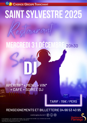 SAINT SYLVESTRE RESTAURANT - SOIRÉE DJ