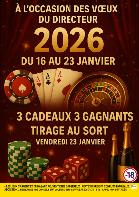 En janvier dans votre Casino