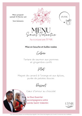 SOIREE SAINT-VALENTIN AU RESTAURANT L'FMR