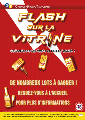 Flashez sur la vitrine