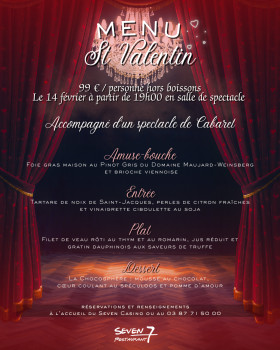 Menu Saint Valentin