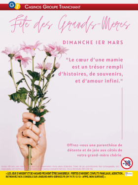 🌸 Fête des Grands-Mères – 1er Mars 🌸