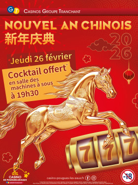 NOUVEL AN CHINOIS EN SALLE DES MACHINES À SOUS