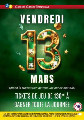 13€ POUR LA CHANCE