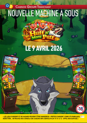 Nouvelle machine à sous Huff n'more puff