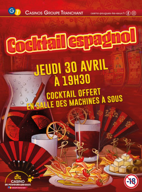 COCKTAIL ESPAGNOL EN SALLE DES MACHINES À SOUS