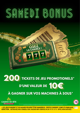 LES SAMEDIS BONUS