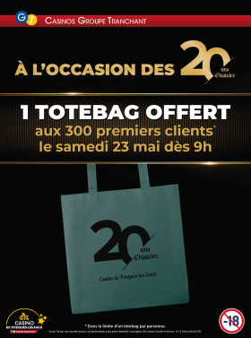 23 MAI : TOTEBAG OFFERT