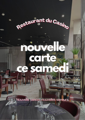 Nouvelle carte au restaurant