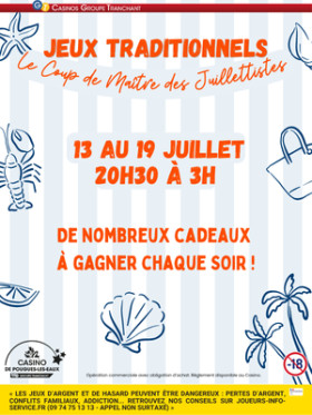LE COUP DE MAÎTRE DES JUILLETTISTES EN SALLE DES JEUX TRADITIONNELS