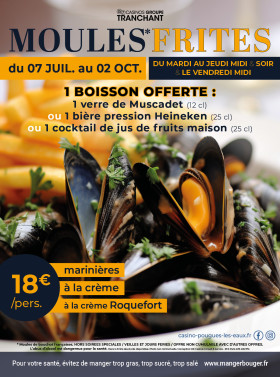 OFFRE MOULES - FRITES À L'YCASTE