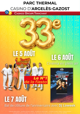33E ANNIVERSAIRE - PROGRAMME