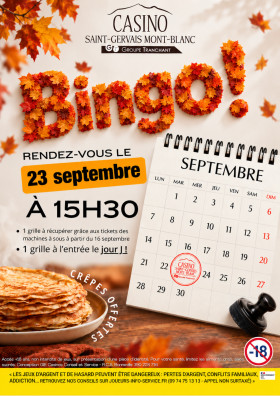 BINGO LE RETOUR !
