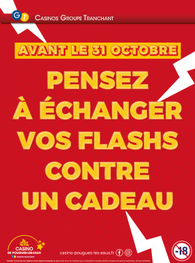 FLASHS À UTILISER AVANT LE 31 OCTOBRE