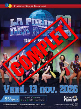 DINER SPECTACLE MUSICAL - LA FOLIE DES ANNEES 70
