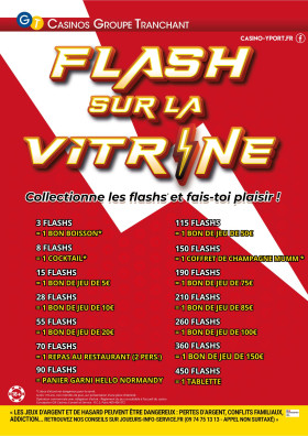 FLASH SUR LA VITRINE !