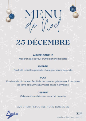 MENU DE NOËL