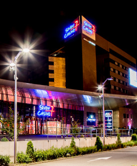 Interface du Seven Casino montrant les jeux et promotions